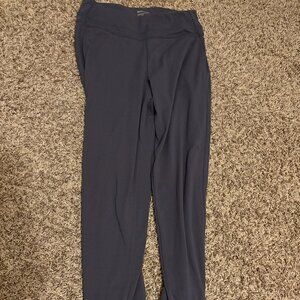 Mondetta Leggings Small Grey Polyester Spandex Blend Pockets Jogger Hem Ankle